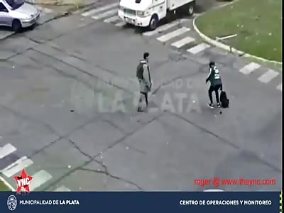 zebra crossing accident in Argentina