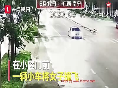 nice zebra crossing accident in Guangxi