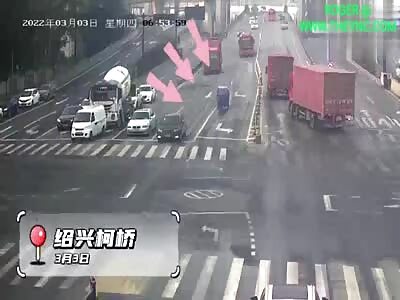 Zebra crossing accident in Shaoxing