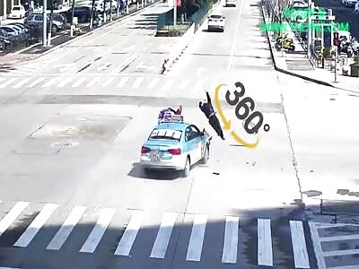 Zebra crossing accident in in Zhejiang