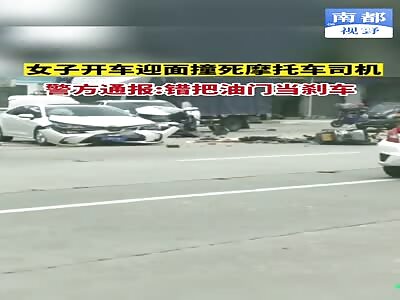 Motorcyclist dies in a Accident in Guangdong
