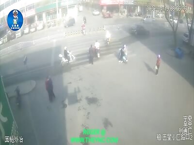 Zebra crossing Accident in Jinan City 