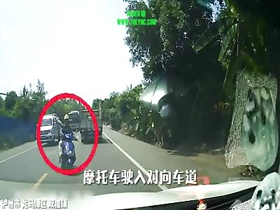 A car crashed into MR.Xue in Shuangjia Town