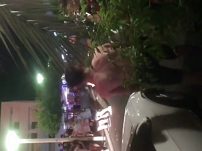 Cops in Majorca givin kids a beat down for singin 