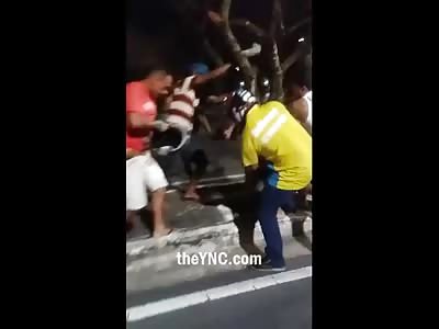 Beating a thief in Brazil