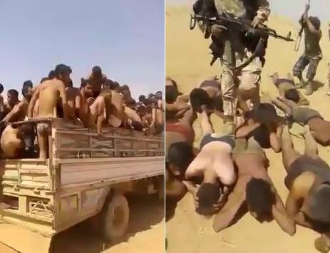 Hundred Iraqi Security Forces members Captured and Beaten by ISIS in Mosul 
