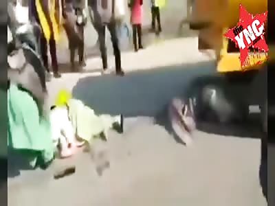2 old women trampled to death in a tractor parade