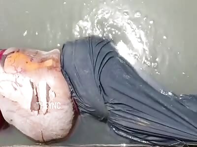dead woman in water