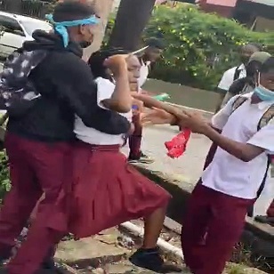 School Girl Get Stabbed Up While Fighting Over Man!