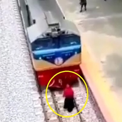 That's One Way To Catch The Train