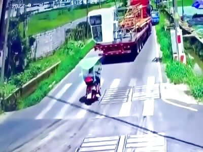 Crushed by Reversing Truck