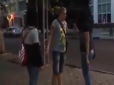 Man got knocked out by a woman