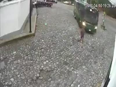 Woman Ran over by Bus