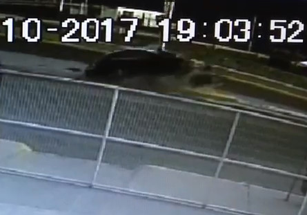 CCTV - Strong car crash