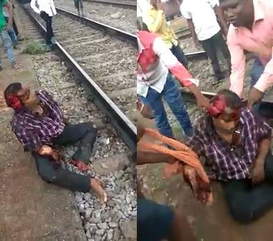 Suicide Fail:Drunk man in total agony SCALPED , CUT HAND , CUT FOOT