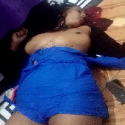 Killed In Shootout With Police Girl Lays Topless