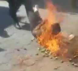 Lousy Hitman - Gets Caught After Murdering His Victim And Is Set Ablaze