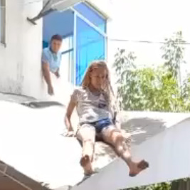 Crazy Colombian Bitch Jumps From The Third Floor