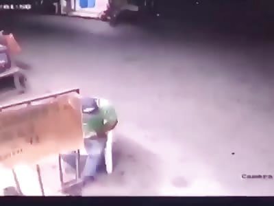 Live Accident Caught on CCTV Footage(6)