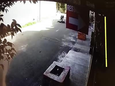 Live Accident Caught on CCTV Footage(14)