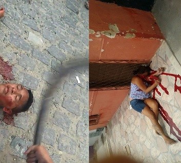 Rival Gang Being Beaten to Death with Iron Bar on the Head And Aftermath Woman Murder (Crimes Happened Today in Brazil)