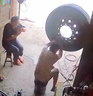 Mechanic Wrecked By Tire Explosion