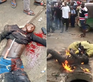 Nigerian Traffickers Caught and Lynched to Death 