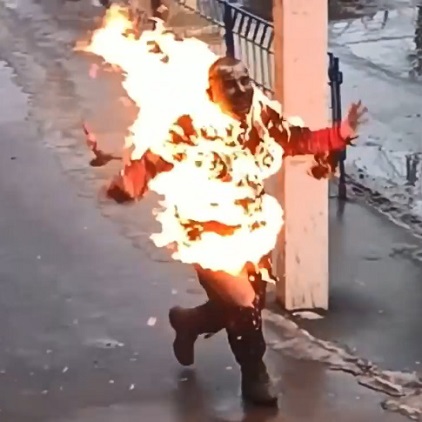 Man Drenches Himself In Gasoline And Self Immolates In Ukraine