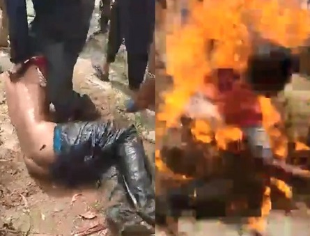Lynch Mob Shows Zero Mercy For a Thief In Indonesia