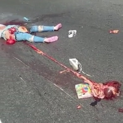 Poor Woman... Straight Carnage on Venezuelan Roadway