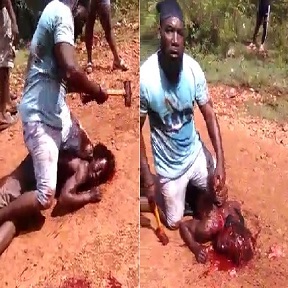 The Rapist's Head Is Smashed To Mush With A Hammer (Full Video)
