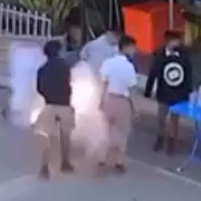 HOLY SHIT: Homemade Explosive Detonates with a Kick