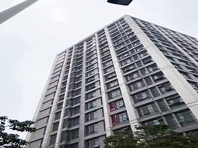 15-Story Fall Kills Woman Instantly.