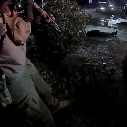 Man Holding a Machete and Makeshift Shield Gets Shot by New Mexico State Police
