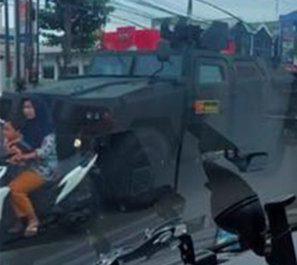 Female Scooter Rider Ran Over, Killed By Military Vehicle In Indonesia