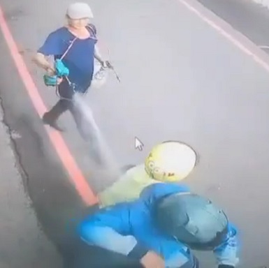 Scumbag Trying to Light Father and Son on Fire Gets KO'd