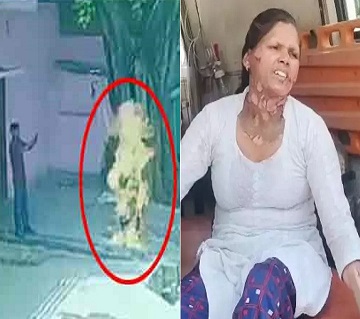 Woman Sets Herself on Fire, Brother Continues Recording Video Instead of Saving Her In Shahjahanpur