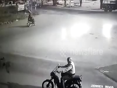 (Repost) Biker remains critical after intense crash in Tamil Nadu's Coimbatore