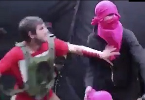 Hitting Two ANTIFA Communists with a Frying Pan.. DOINK! 