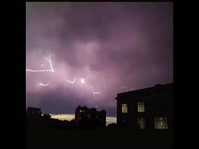 UFO in Lightening Storm.......