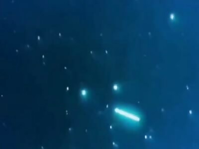 Large, Glowing, Cigar shaped UFO over Brazil