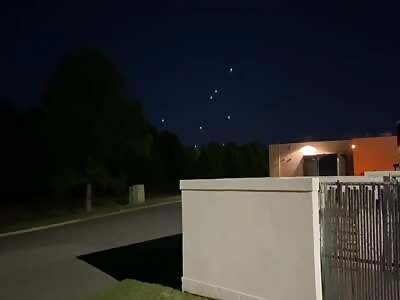 UFO Swarm over Augusta Evans, Georgia