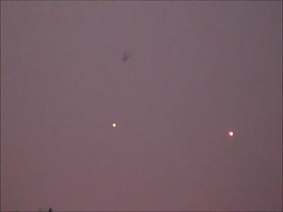 UFO Presents itself to Guy filming Planets 