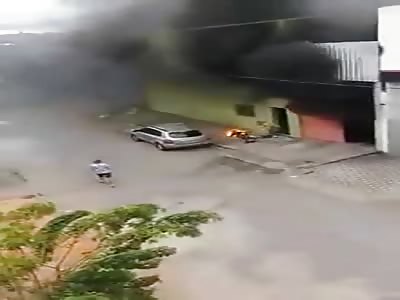Man Burned Alive in Factory Fire