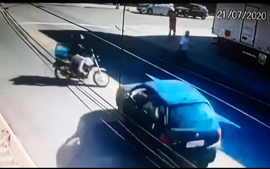 Driver Runs Down Biker After Argument