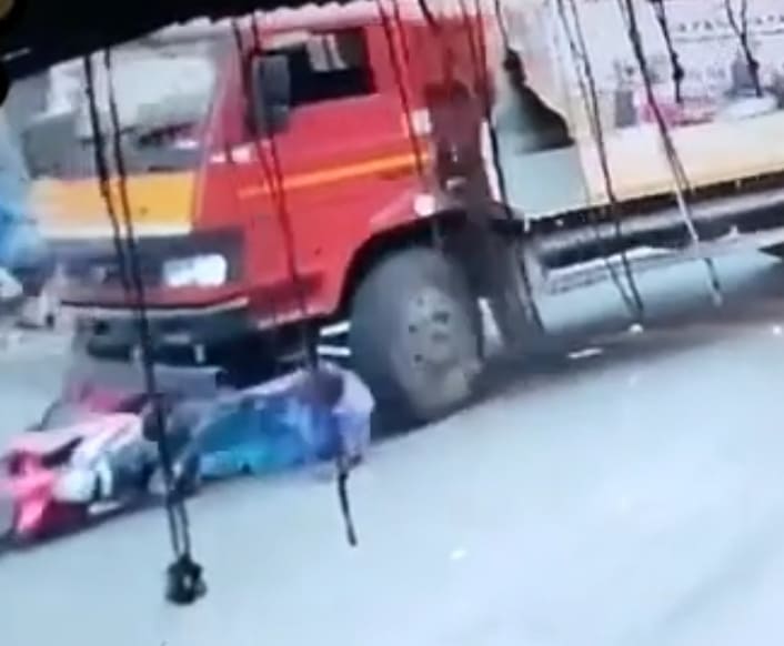 Elderly Man Falls Under Tire Of Truck