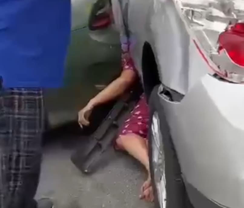 Hit & Run Leaves Woman Pancaked Between Vehicles (Full Version)