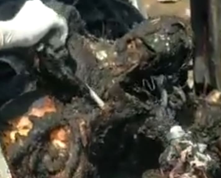 Car Of 3 Burnt Alive After Collision With Truck