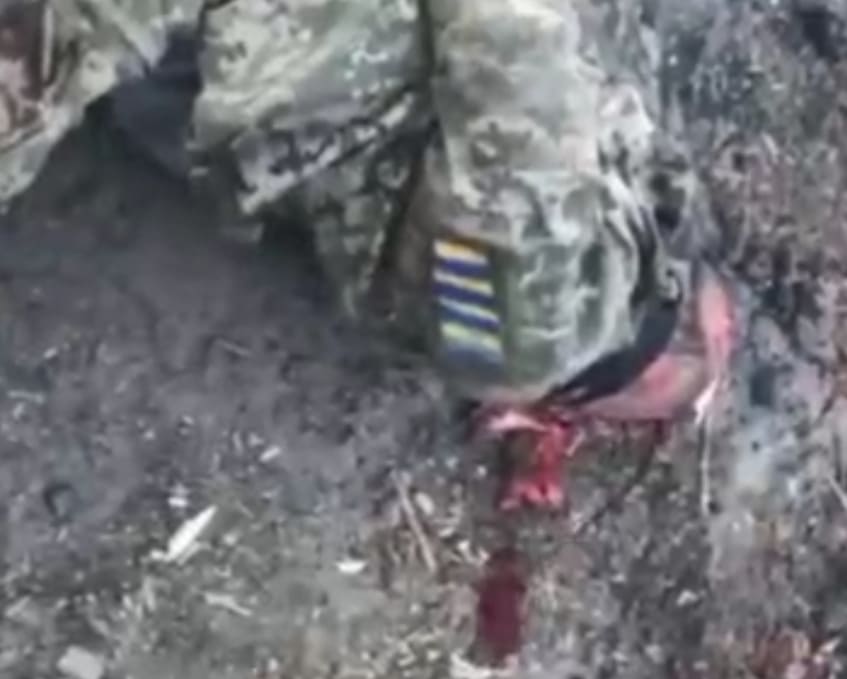Ukrainian Soldier Put Out Of His Misery