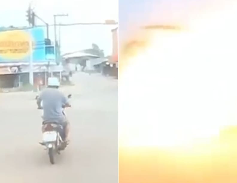From Moped Rider To Human Torch In An Instant